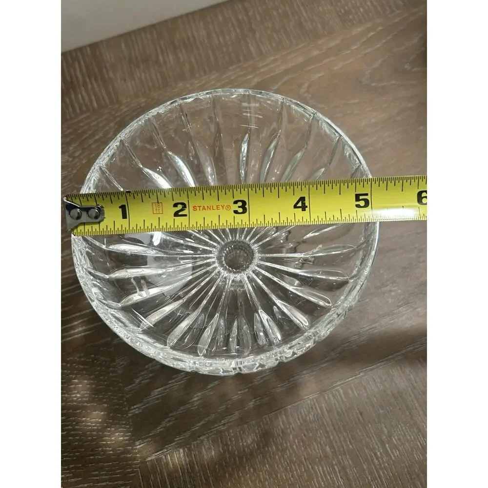 Mikasa PARK LANE Crystal Compote & Pedestal Dish Clear Candy Bowl Sherbert Decor